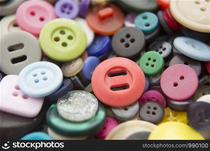 Full Frame Shot Of Colourful Buttons