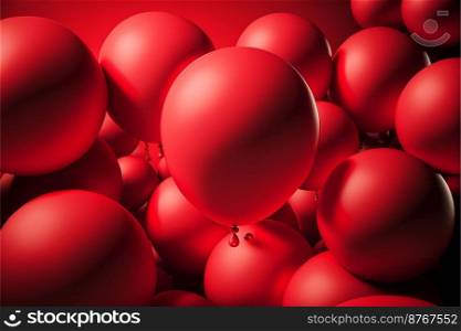 Full Frame Shot Of Red Balloons