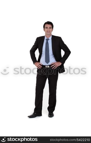 Full-length portrait of a businessman
