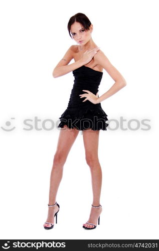 Full length portrait of an attractive woman