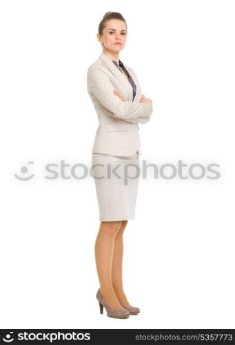 Full length portrait of confident business woman