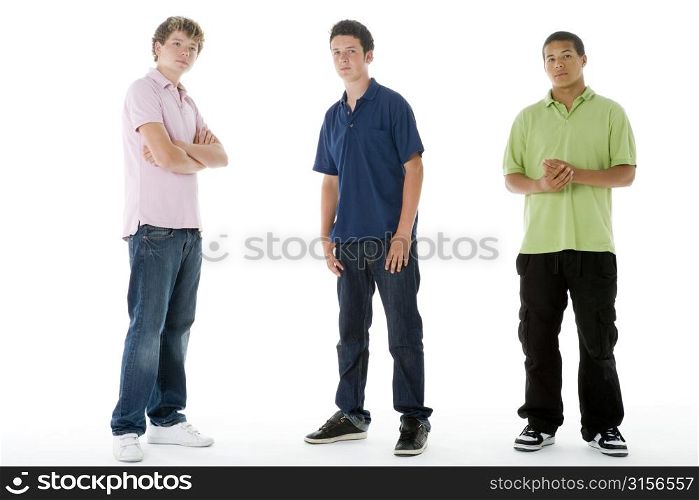 Full Length Portrait Of Teenage Boys