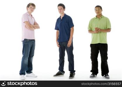 Full Length Portrait Of Teenage Boys