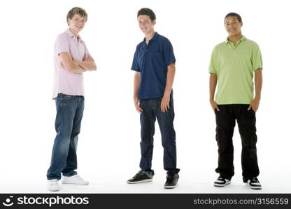 Full Length Portrait Of Teenage Boys