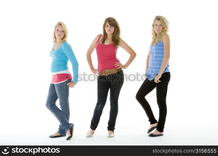 Full Length Portrait Of Teenagers