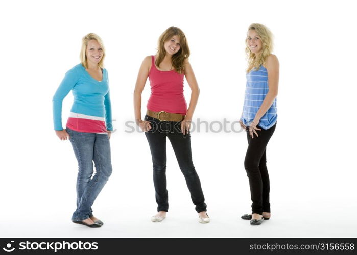 Full Length Portrait Of Teenagers