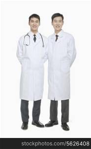 Full length portrait of two Doctors