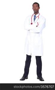 Full length shot of a doctor in a white coat
