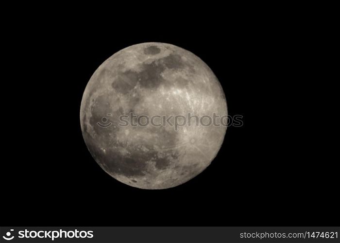 Full moon shot with telescope. Full moon