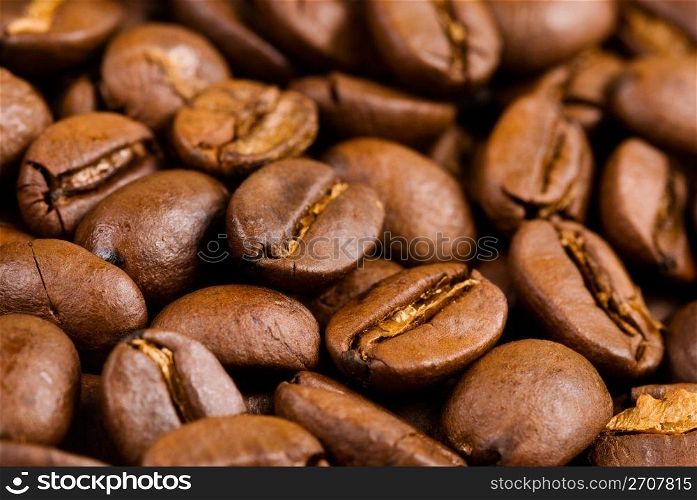 Full of coffee bean, ingredient of coffee drink.