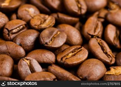 Full of coffee bean, ingredient of coffee drink.