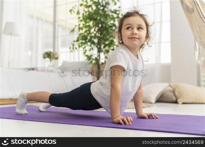 full shot girl training yoga mat