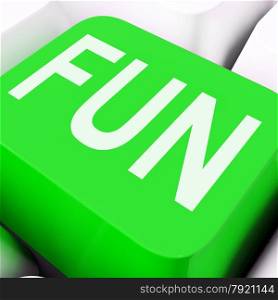 Fun Key On The Keyboard Meaning Enjoyment Amusement Or Pleasing&#xA;