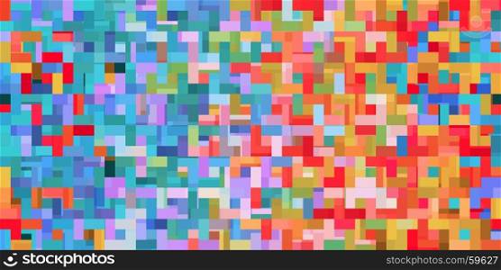 Fun Video Game Pixel Background as a Abstract Concept. Fun Video Game Pixel Background