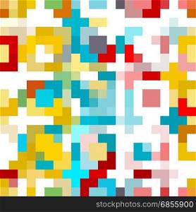 Fun Video Game Pixel Background as a Abstract Concept. Fun Video Game Pixel Background