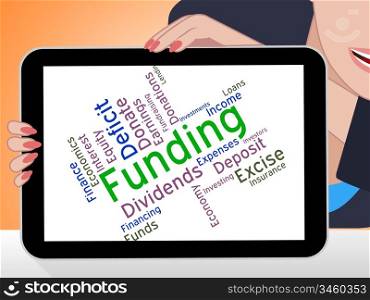 Funding Word Showing Fundraiser Finance And Finances