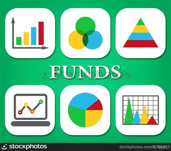 Funds Charts Representing Stock Market And Statistical