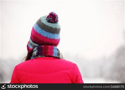 funey colour winter woman hat