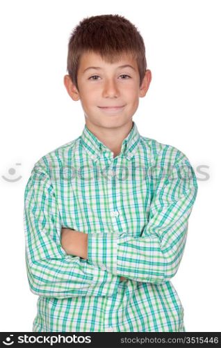 Funny boy isolated on a over white background