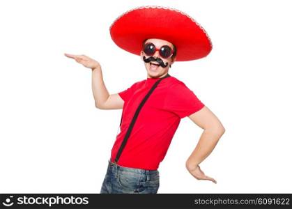 Funny mexican isolated on the white