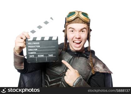 Funny pilot with movie board