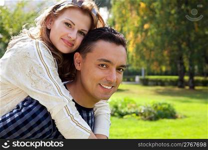 funny portrait of married couple