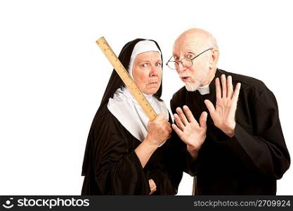 Funny Priest and Nun