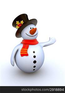 Funny snowman to use in New Year&acute;s designs