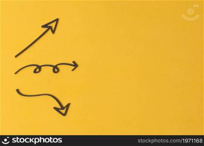 funny various arrows copy space. High resolution photo. funny various arrows copy space. High quality photo