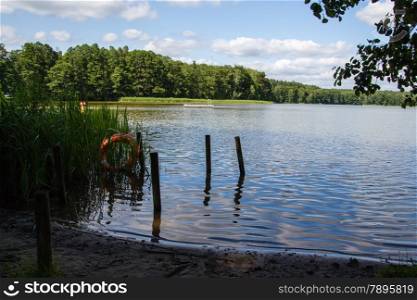 Furstenberg, Himmelpfort, Oberhavel, Brandenburg, Germany - On Lake Moderfitzsee