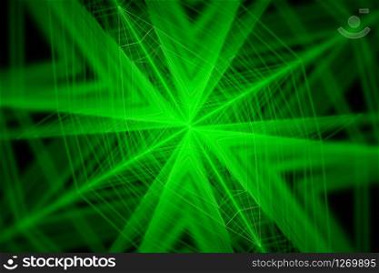Futuristic abstract with Glowing electric bright neon lines vj loop 3d rendering