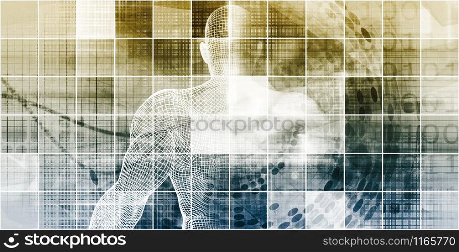 Futuristic Background As A Network Concept Art. Futuristic Background As A Network Concept