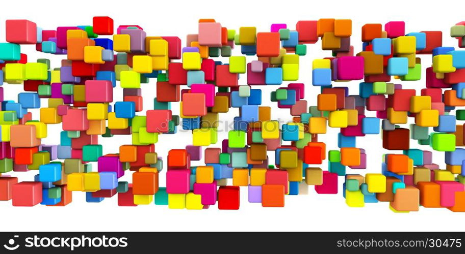 Futuristic Blocks Abstract Background as a Concept. Futuristic Blocks