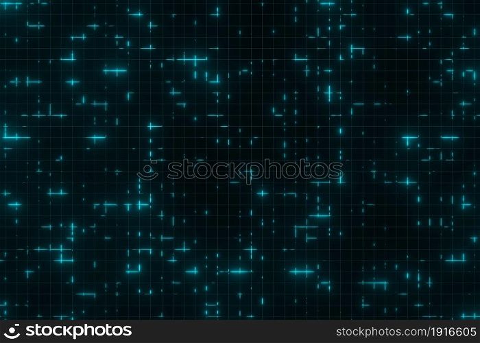 Futuristic Blue Glowing neon lines Lights SPACE background 3D rendering