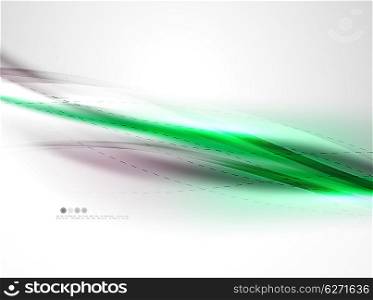 Futuristic green color in wave template. Futuristic green color in wave template. illustration