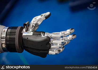 Futuristic Robotic Hand for a handshake