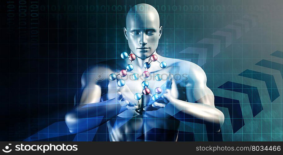 Futuristic Science Abstract of the Future Background. Business Analysis