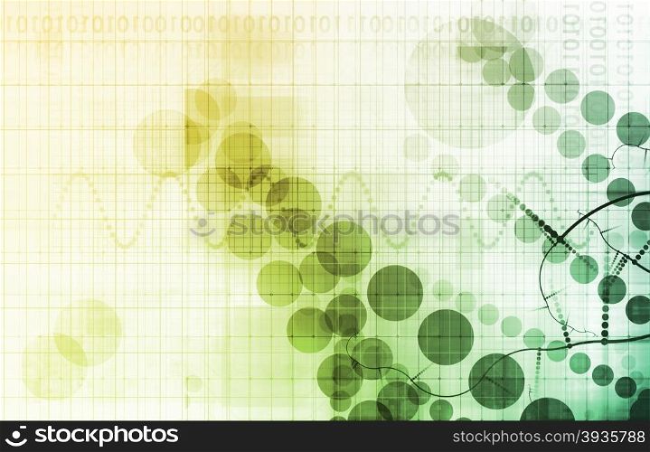 Futuristic Science as a Presentation Background Concept for Art. Technology Background Design