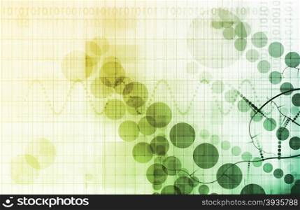Futuristic Science as a Presentation Background Concept for Art. Technology Background Design