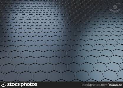 Futuristic Technology Wave Hexagon Pattern Modern Background 3d rendering