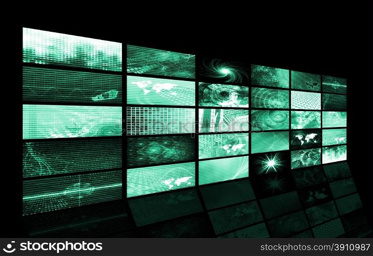 Futuristic Web Cyber Data Grid Color Background. Multimedia