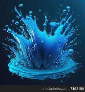 fx water splash vfx game ai generated. stream aqua, burst background, frame ocean fx water splash vfx game illustration. fx water splash vfx game ai generated