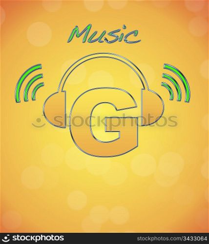 G, music logo.