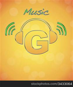 G, music logo.