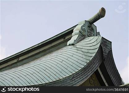 Gable on Tiled Roof at Meiji Shrine