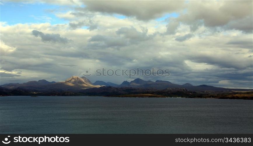 Gailoch peninsular over looking Ben Eighe Mountain Range