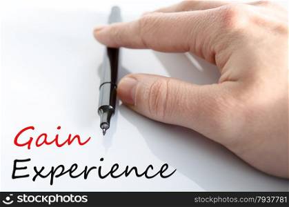Gain Experience Concept Isolated Over White Background
