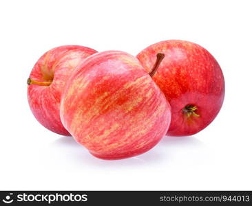 Gala apples isolated on white background