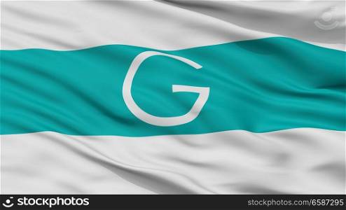 Galapa City Flag, Country Colombia, Closeup View. Galapa City Flag, Colombia, Closeup View