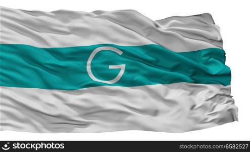 Galapa City Flag, Country Colombia, Isolated On White Background. Galapa City Flag, Colombia, Isolated On White Background
